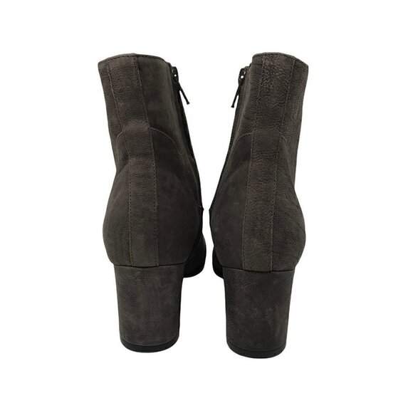 NEW Grigiarancio Women's Ankle Boots Booties Brown Leather Mid High Zip Italy 6 - Picture 6 of 8